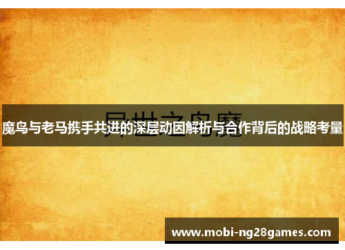 魔鸟与老马携手共进的深层动因解析与合作背后的战略考量